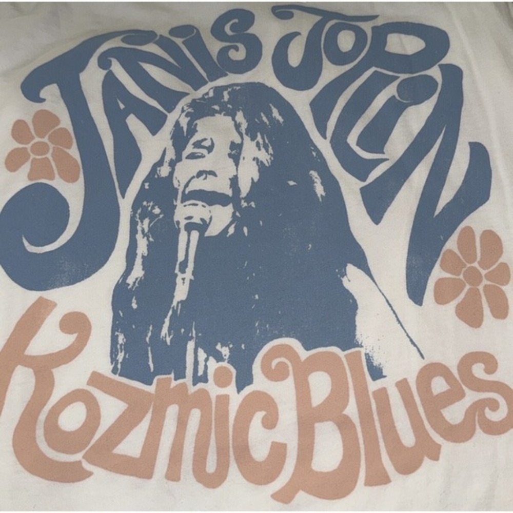 Janis Joplin Kosmic Blues Rock Tee Shirt White XL New